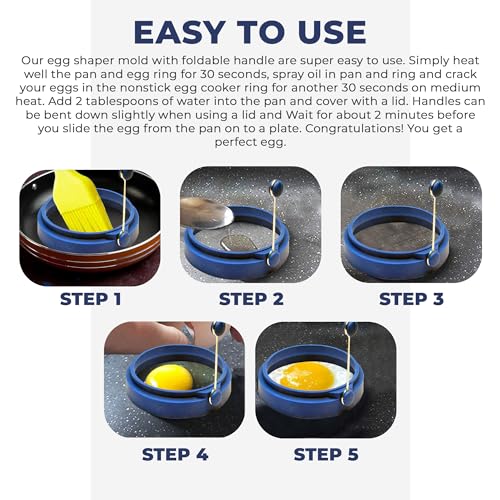 PROFESSIONAL Silicone Egg Ring (4 Count)