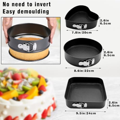 Springform Cake Pan Set of 3