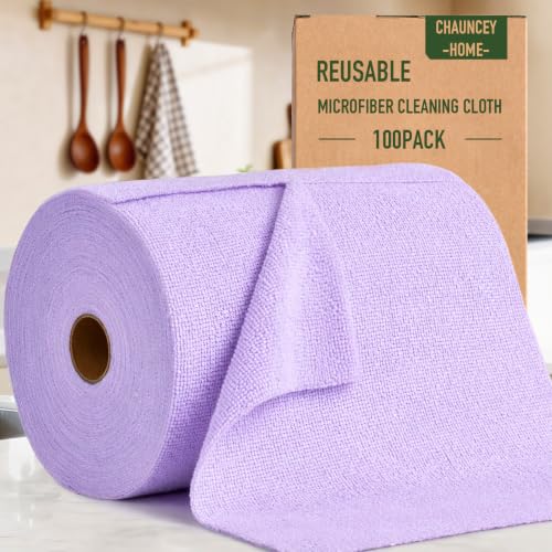 Microfiber Cleaning Cloth Roll (100 Count)
