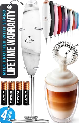 Powerful Milk Frother Wand With Duracell Batteries