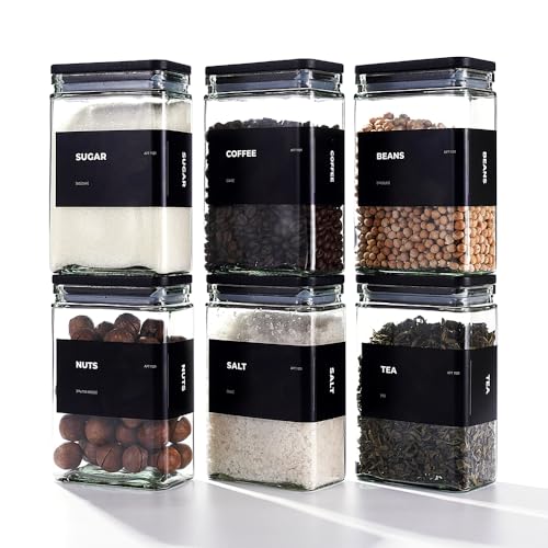 Glass Storage Jars with Bamboo Lid
