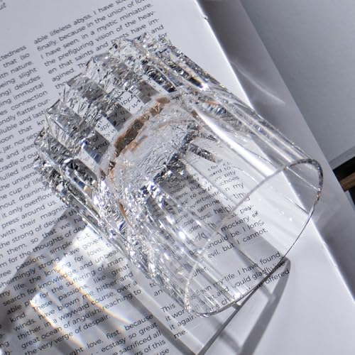 Crystal Whiskey Glasses Set of 2 Hand Blown Old Fashioned Glasses (2 Count)