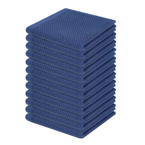 100% Cotton Waffle Weave Kitchen Dish Cloths 12 (12 Count)