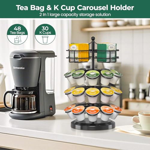K Cup Holder Coffee Pod Organizer Carousel for Countertop
