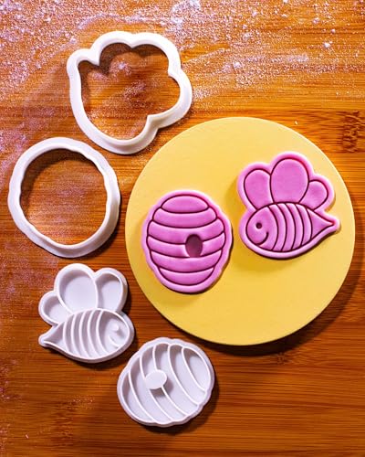 Bee Happy Mini 2" Cookie Cutter & Stamp Set
