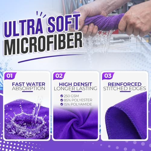 Car Microfiber Clean Cloths (60 Count)