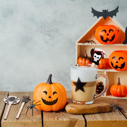 120 Pcs Halloween Coffee Stirrers Wooden Stir Sticks
