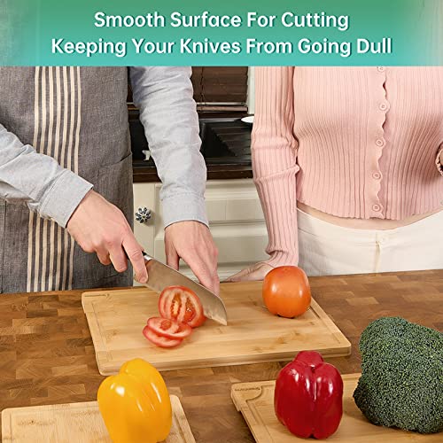 Bamboo Cutting Boards for Kitchen (4 Count)