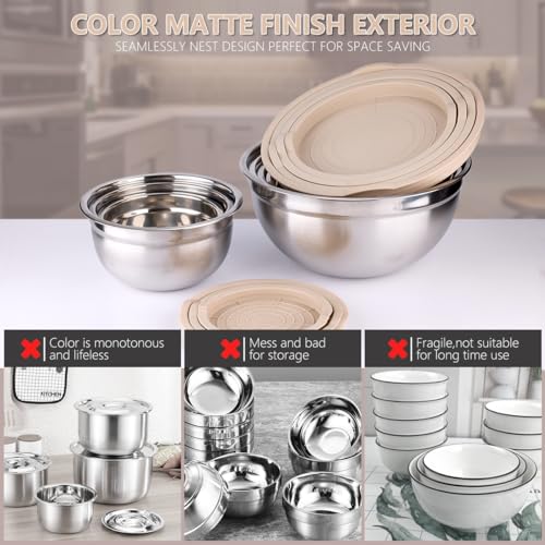 Mixing Bowls with Lids Set (25 Count)