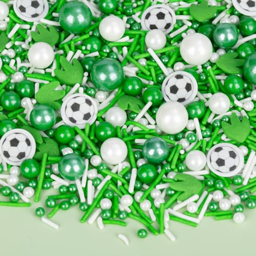 Soccer Ball Sprinkles 130g (4.58 Ounce)