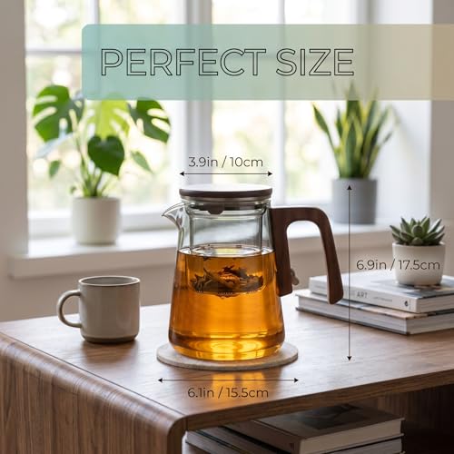 Magnetic Glass Teapot with Infuser