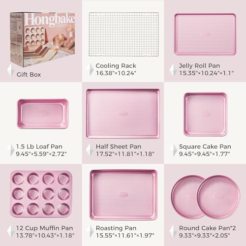 9 Piece Baking Pans Set Nonstick (9 Count)