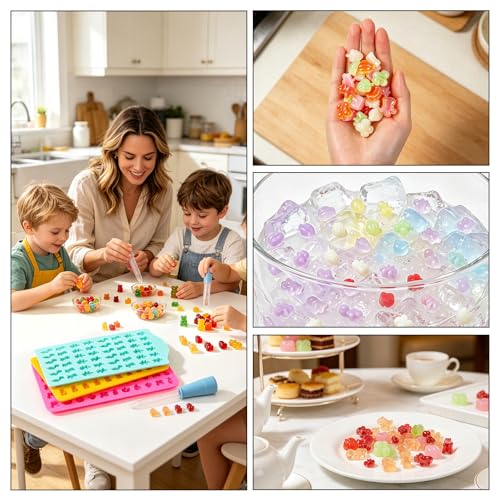 Gummy Candy Molds with 2pcs Droppers (3 Count)