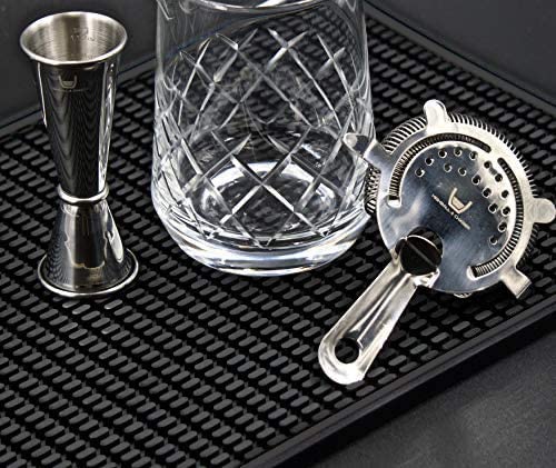 Premium Bar Mat 18in x 12in 1cm Thick Durable and Stylish Service Bar Mat for Spills