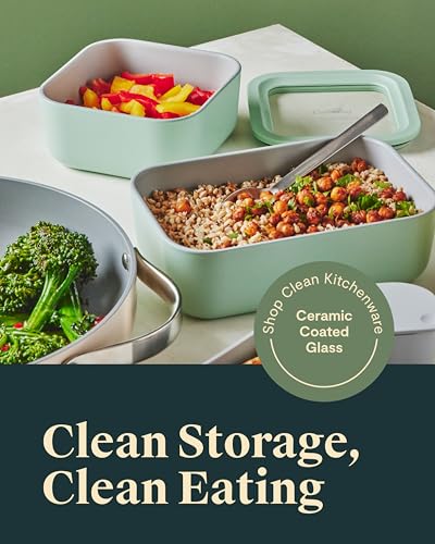 3 Piece Glass Food Storage Container Set (3 Count)