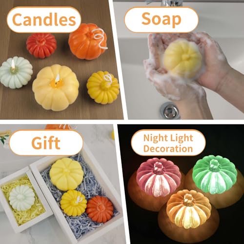 Pumpkin Candle Molds Set of 2 (2 Count)