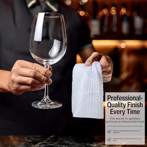 Bar Towels 16" x 19" Bar Mop Cleaning Dish Rags (6 Count)
