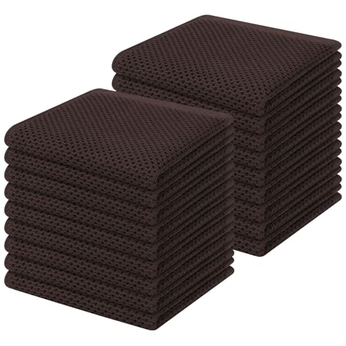 100% Cotton Waffle Weave Kitchen Dish Cloths 18 (18 Count)