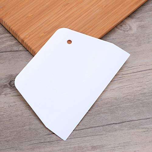 2pcs Cake Scraper Icing Smoother Flexible Plastic Cake Scraper Smoother for Bakery Pastry Cake Decoration Kitchen DIY Baking Tool
