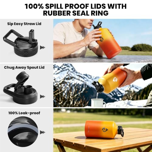 One Gallon Water Bottle Insulated 128 oz