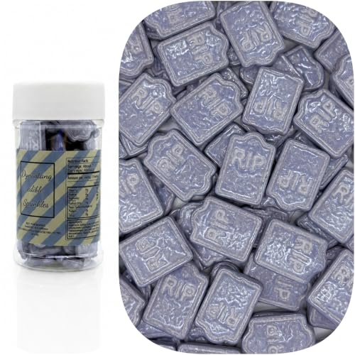 Tombstones Sprinkles Halloween Edible Big Tombstone Cake Decoration Cupcake Toppers Cookie Perfect for Cakes