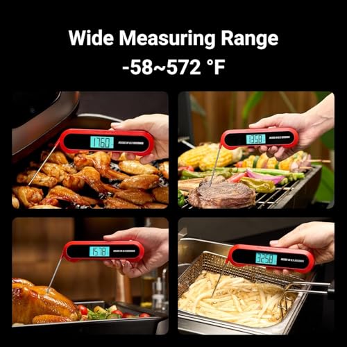 Professional 3X Faster 0.5sec Instant Read Meat Thermometer Digital