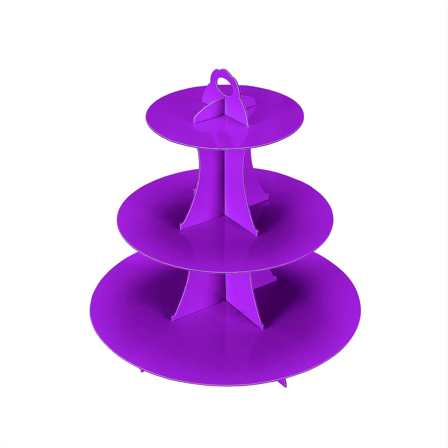 3-Tier Cupcake Stand, Cake Stand holder, Tiered DIY Cupcake Stand Tower for Dessert Table Displays, Birthday Theme Party Favors Decoration, Floral Tea Party, 12