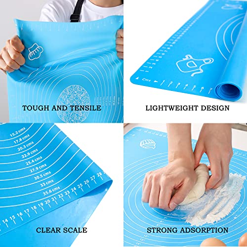 Silicone Baking Mat for Pastry Rolling Dough with Measurements
