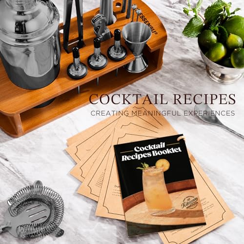Cocktail Shaker Set Bartender Kit with Stand (15 Count)