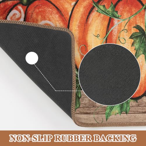 Fall Dish Drying Mat 2 Pack 12x19 Inch (2 Count)