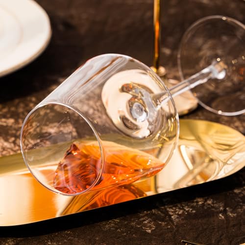 Thin Long Skinny Stem Red Wine Glasses Set of 6 (6 Count)