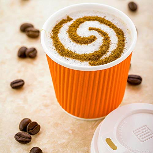 Ripple Wall Coffee Cups 500 Count 4 Ounce Insulated Tangerine Orange Paper Cups