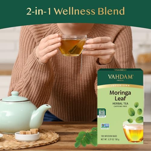 Moringa Tea 100 Tea Bags (100 Count)