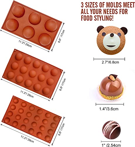 Semi Sphere Silicone Mold (3 Count)