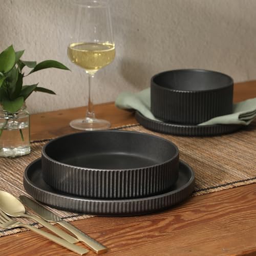 Deerfield 16 Piece Stoneware Dinnerware Set