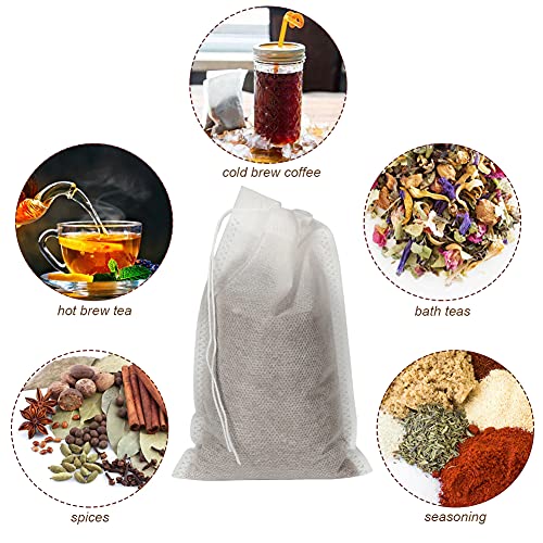 50pcs Disposable Cold Brew Bags 4x6 in for Home Coffee Brewing (50 Count)