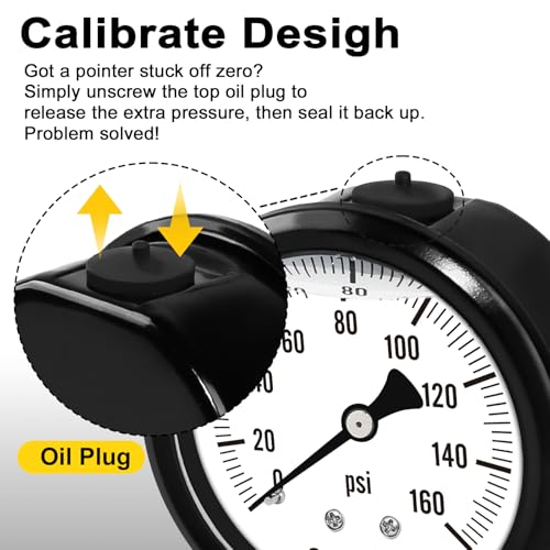 0 160 Psi Pressure Gauge