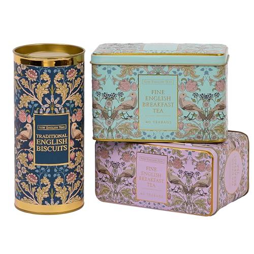 Song Thrush British Tea & Cookies Gift Set (80 Count)