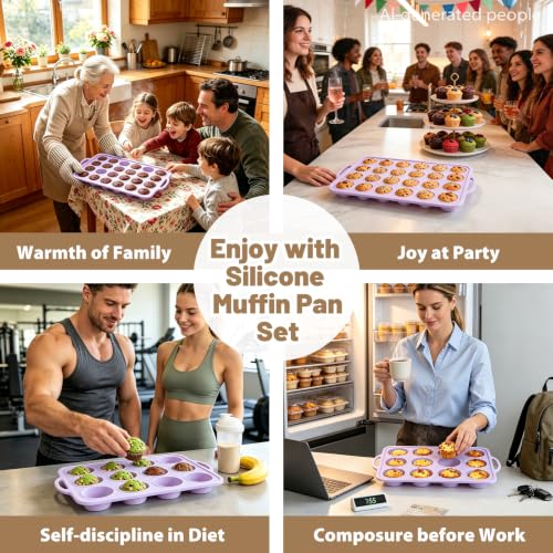 Silicone Muffin Pan Set (2 Count)
