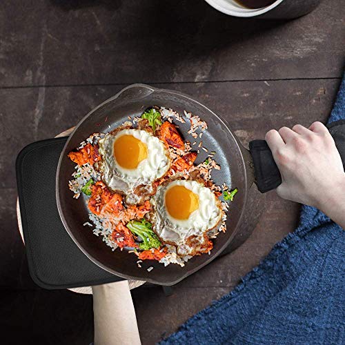 2Pcs Cotton and Neoprene Oven Pads Pot Holders with Pocket 8"x8.5" Dual (2 Count)