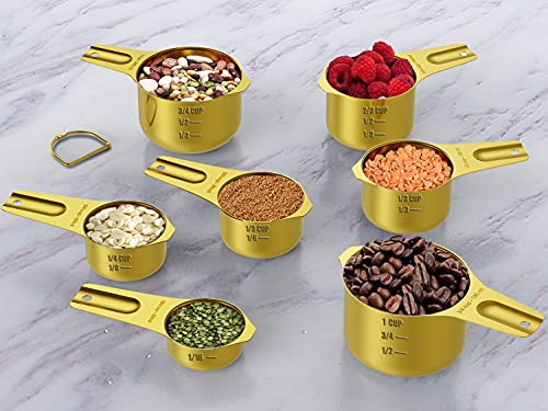 Gold Measuring Cups & Spoons Set of 21