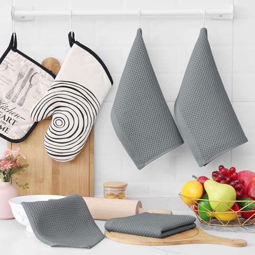 100% Cotton Waffle Weave Kitchen Dish Cloths 24 (24 Count)