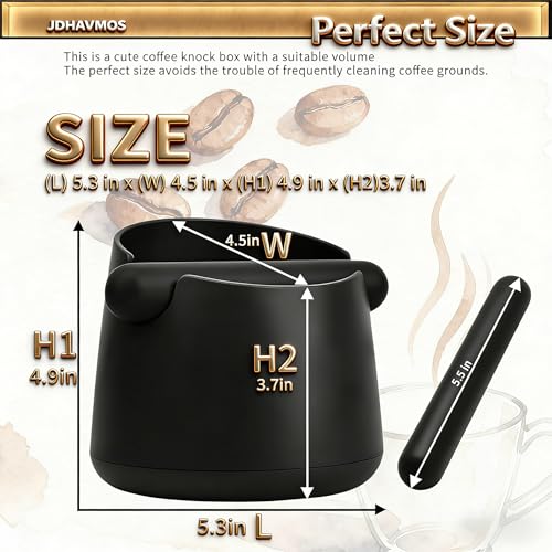 5 Inch Espresso Knock Box