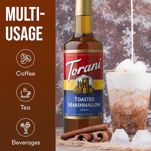 Syrup Pump Dispenser + Torani® Toasted Marshmallow Syrup (25.4 Fl Oz)