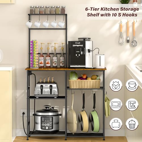 Bakers Rack with Power Outlet