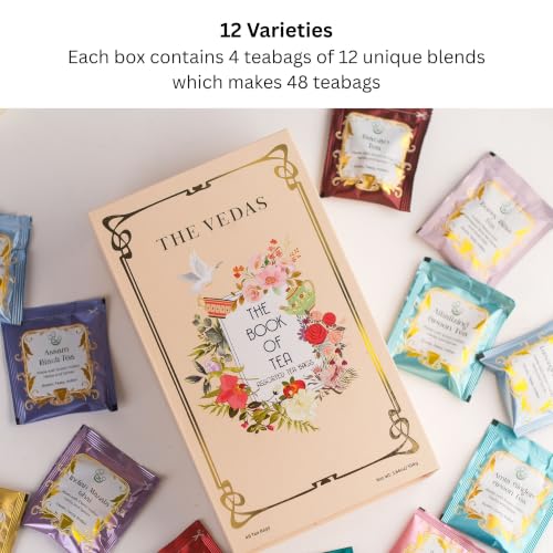 Book Of Tea Assorted Tea Bags Gift Box (48 Count)