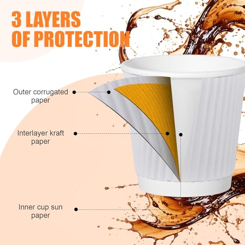 500 Pack Paper Espresso Coffee Cups (500 Count)
