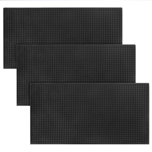 3 Pack Rubber Bar Mats (3 Count)