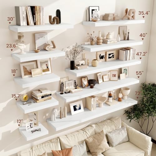 Deep Floating Shelves 40x12” Set of 2 (2 Count)