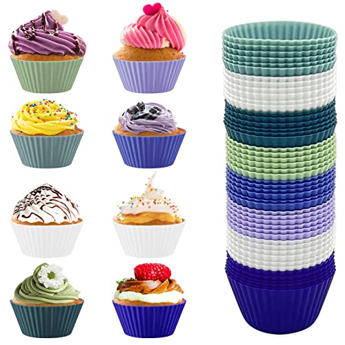 48 Pack of Silicone Cupcake Liners (48 Count)